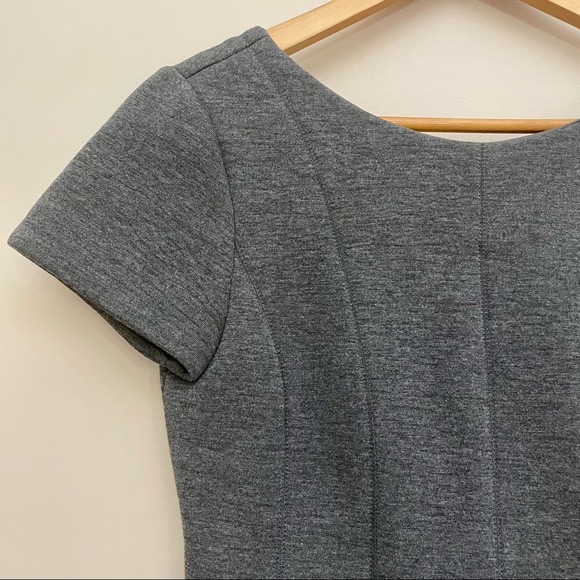 BANANA REPUBLIC Gray Fit-And-Flare Mini Dress Women’s 4/Small - Picture 4 of 7